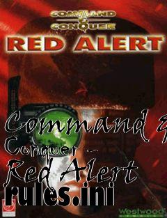 Box art for Command & Conquer - Red Alert rules.ini