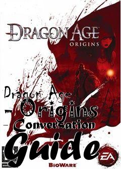 Box art for Dragon Age - Origins - Conversation Guide