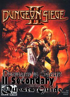 Box art for Dungeon Siege II Secondary Quests Guide