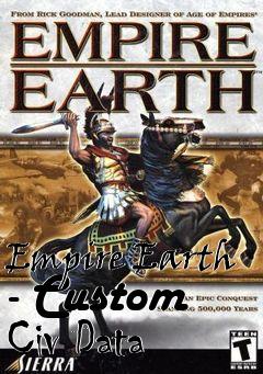 Box art for Empire Earth - Custom Civ Data