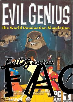 Box art for Evil Genius FAQ