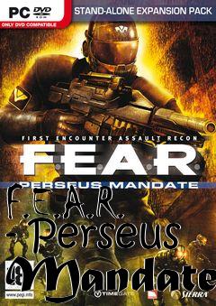 Box art for F.E.A.R. - Perseus Mandate