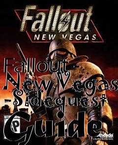 Box art for Fallout - New Vegas -Sidequest Guide