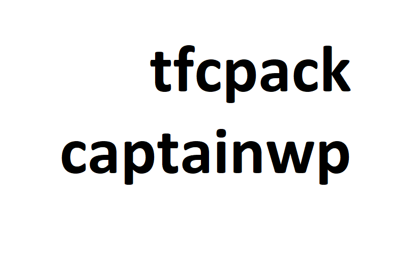 tfcpackcaptainwp screenshot