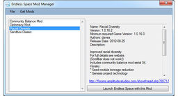 Endless Space Mod Manager v.2.1 mod screenshot
