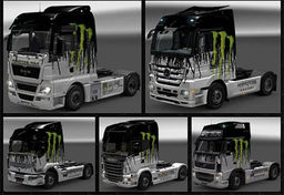 Euro Truck Simulator 2 Monster Skin Pack v.5032015 mod screenshot