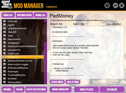 Grand Theft Auto 5 GTAV Mod Manager v.1.0.6107.15779 mod screenshot